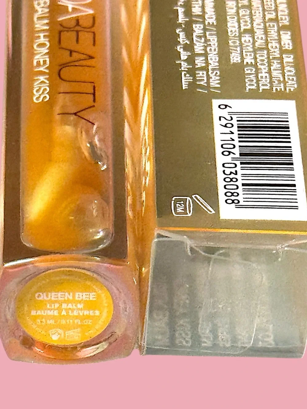 Huda Beauty Silk Balm Hydrating & Nourishing Lip Balm Queen Bee 0.11 Oz NWT $35